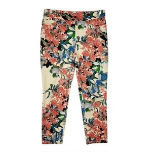 Chico's Floral Jeggings Ankle /. 2.5 Misses 14
